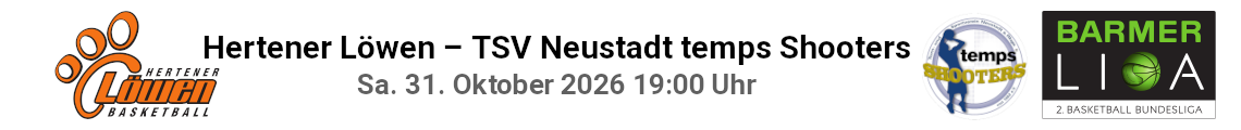 Hertener Löwen – TSV Neustadt temps Shooters