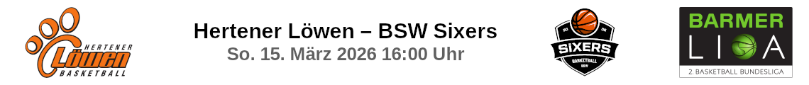 Hertener Löwen – BSW Sixers
