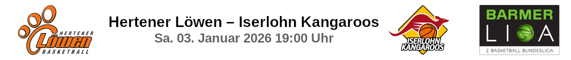 Hertener Löwen – Iserlohn Kangaroos