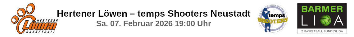 Hertener Löwen – TSV Neustadt temps Shooters